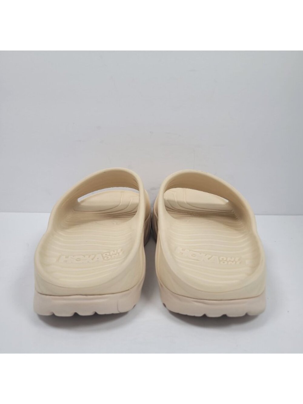 Hoka Ora One One Women's Vanilla Beige Recovery Slide Sandals US Size 8 - Picture 4 of 8